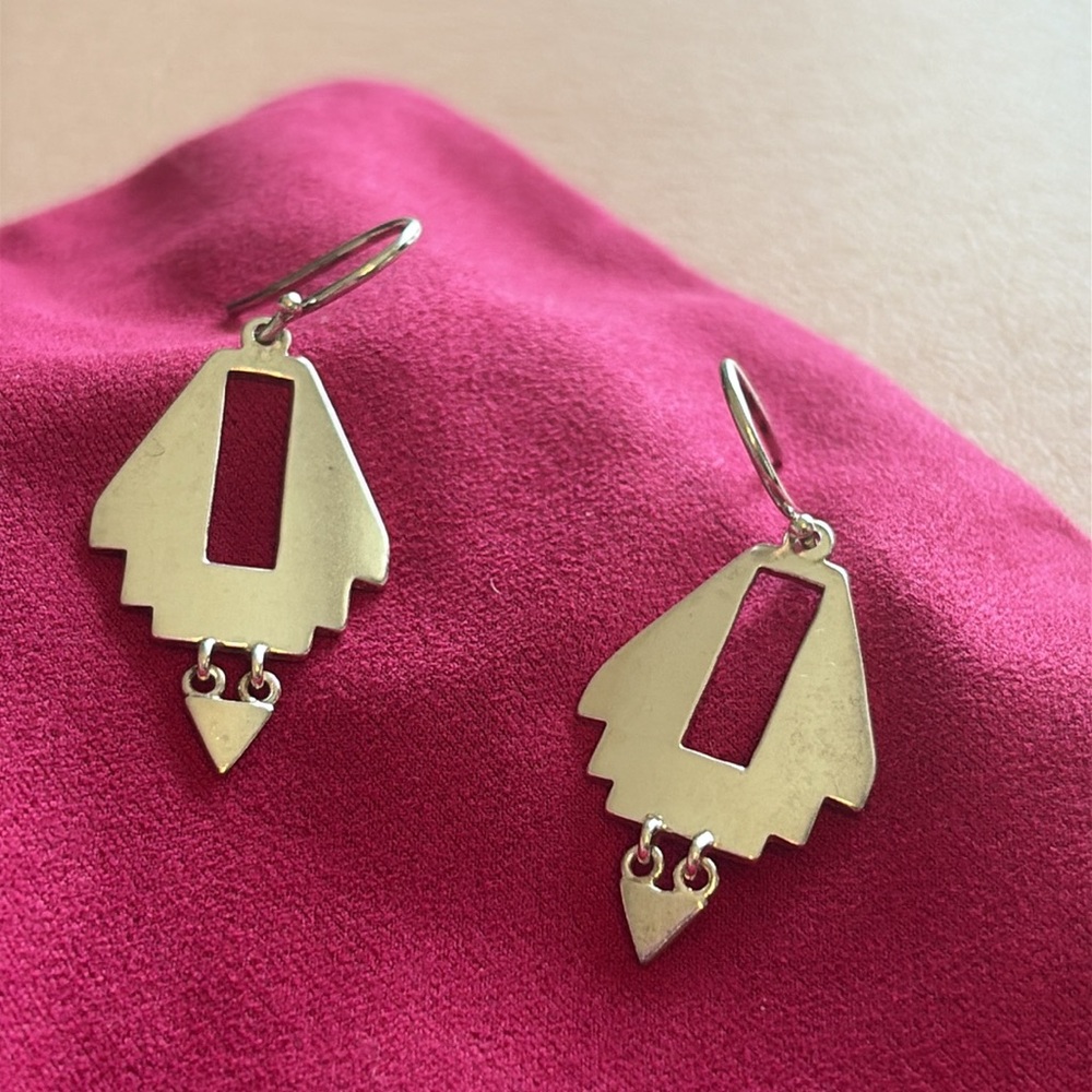 SILPADA “Adobe Steps” .925 Sterling Silver Geometric Earrings